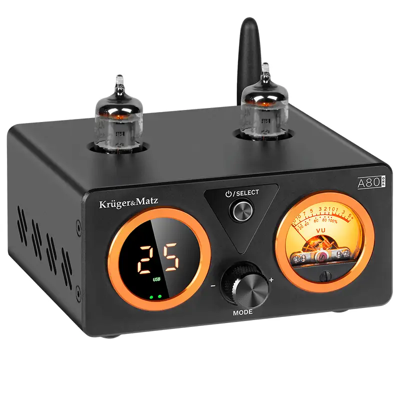 Amplificator stereo cu lampi 2X100W A80 PRO KRUGER&MATZ KM0571